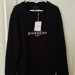 Givenchy Reverse Logo Cotton Crewneck
Sweatshirt